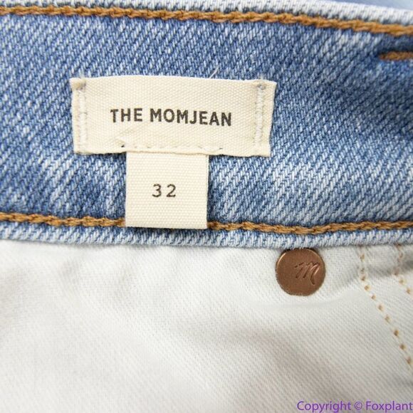 NEW Madewell The Momjean in Austrey Wash: Ripped Edition, 32 - Picture 16 of 16